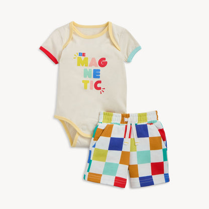 Magnetic Me Magnetic Bodysuit with Shorts Set